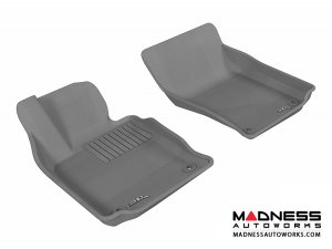 Porsche Panamera Floor Mats (Set of 2) - Front - Gray by 3D MAXpider